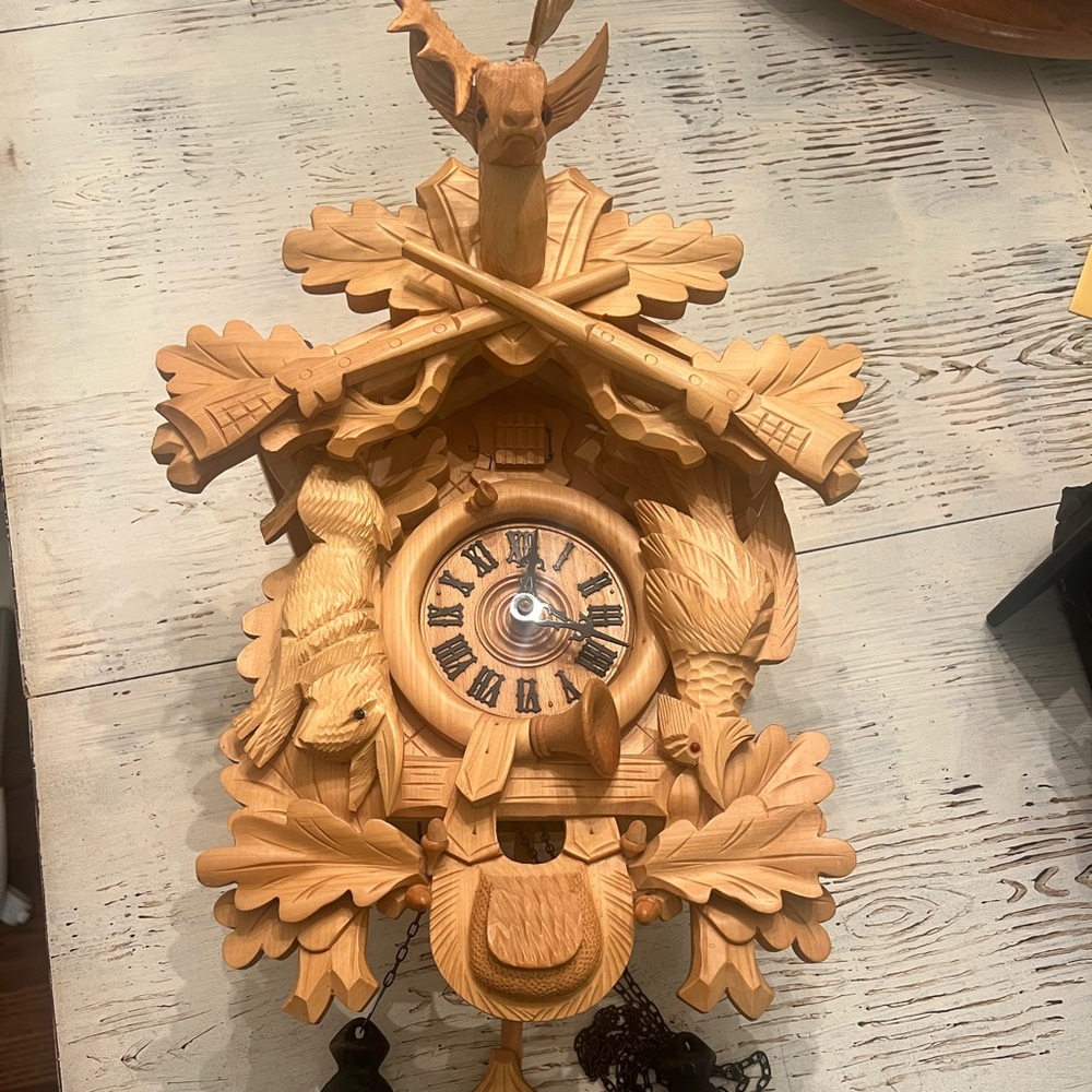 Rustic Wooden Cuckoo Clock